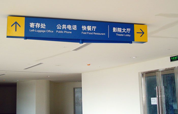 方向指引吊牌
